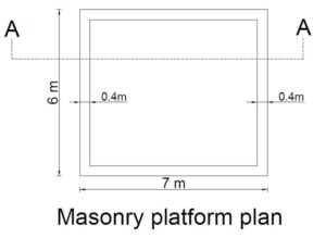masonry platform plan
