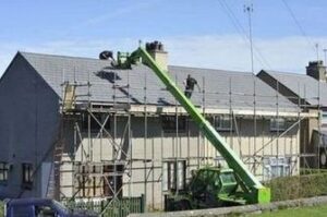 scaffolding work at height